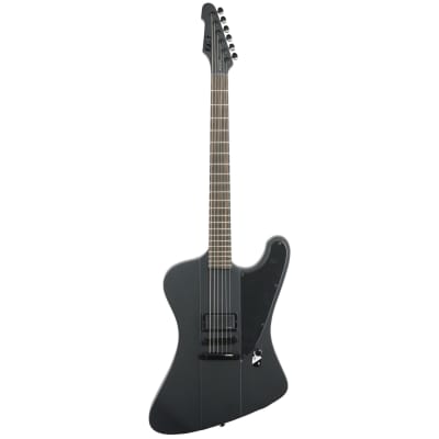 ESP LTD Phoenix Black Metal Electric Guitar image 2