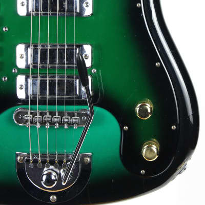1960s Galanti Kapa Made in Italy Green Burst Gemelli Polverini Vintage Electric Guitar | Green Burst! Hopf Crucianelli image 15