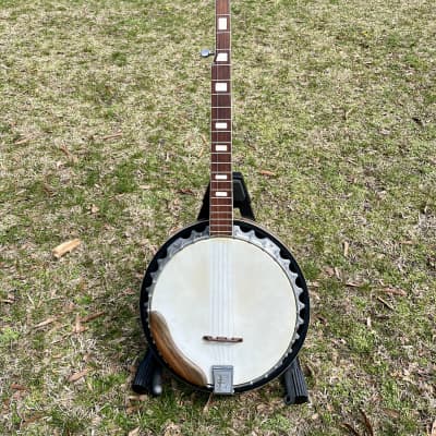 Unknown Brand Vintage 5 String Banjo - Cherry w/Ebony pick guard image 2