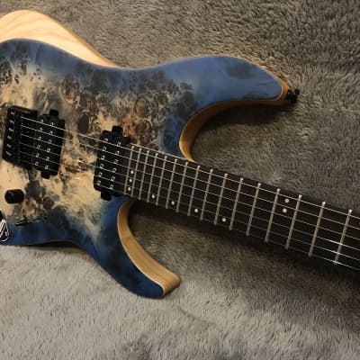 Schecter Reaper 6 Satin Sky burst | Reverb