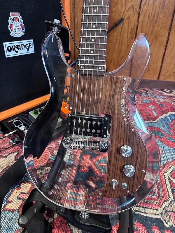 Ampeg Dan Armstrong REPLICA clear lucite guitar image 1