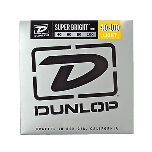 Dunlop Super Bright Stainless Steel Bass Strings Light 40-100 image 1