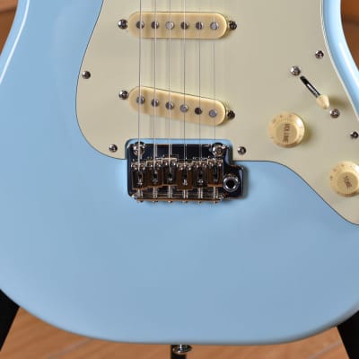 Schecter Traditional Route 66 Chicago SSS Sugar Paper Blue image 2