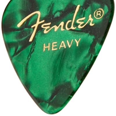 Fender 351 Premium Celluloid Guitar Picks - GREEN MOTO, HEAVY 144-Pack (1 Gross) image 2