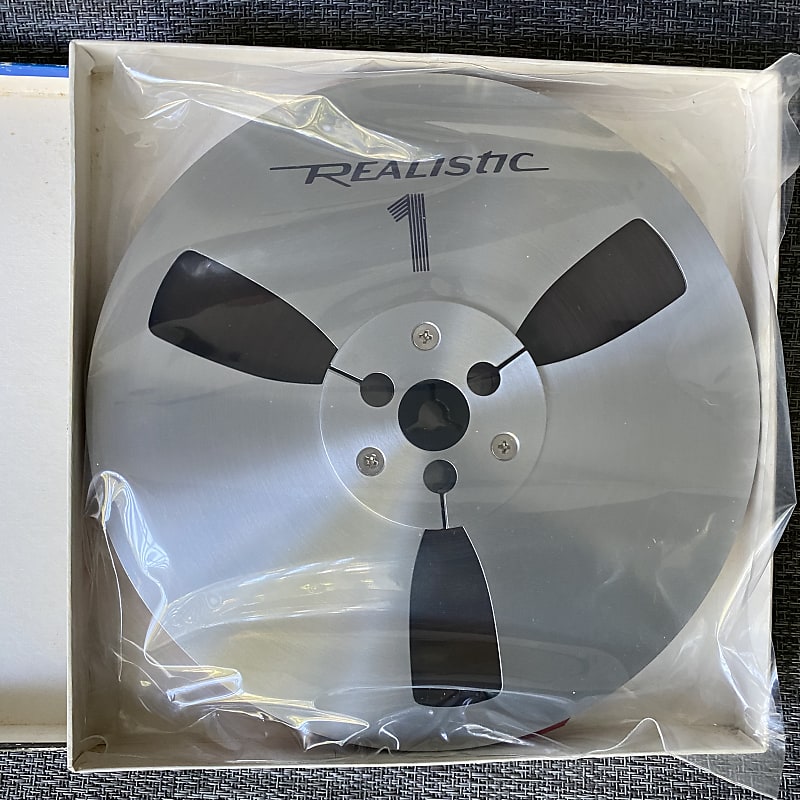 Realistic 7 Metal Take Up Reel with Recording Tape in Original box