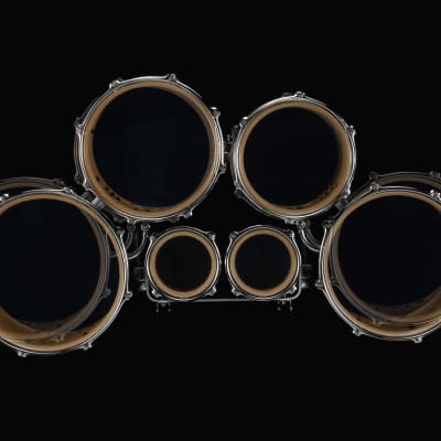 Tama MD680234L-MDR Fieldstar Rudiment Marching Tenor Drum large sextet (Corps-Depth) 6" / 8" / 10" / 12" / 13" / 14" - Molten Dark Raspberry Fade/Chrome HW image 8