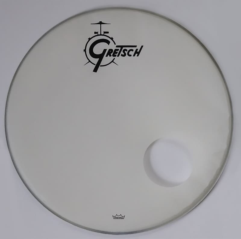 Gretsch bass drum head with deals porthole