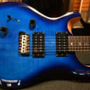 PRS SE Custom 24 Lefty - Faded Blue Burst #4489