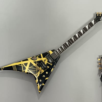 Jackson Rhoads 2024 - EVH Frankenstein bumblebee stripes | Reverb