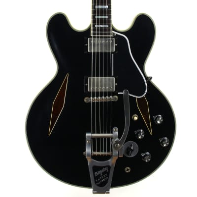 PROTOTYPE! 2017 Gibson Memphis Artist Proto Shinichi Ubukata Ebony Black ES-355 - Trini Lopez Diamond F-Holes DG-335, Bigsby image 3