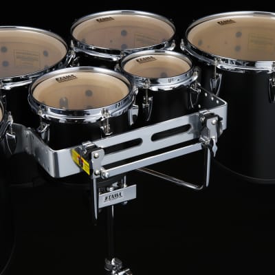 Tama MD680234L-MDR Fieldstar Rudiment Marching Tenor Drum large sextet (Corps-Depth) 6" / 8" / 10" / 12" / 13" / 14" - Molten Dark Raspberry Fade/Chrome HW image 6
