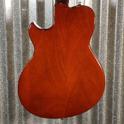 Reverend Limited Edition Roundhouse Semi Hollow Body Archtop Vintage Clear Natural Guitar #22 Blem image 8
