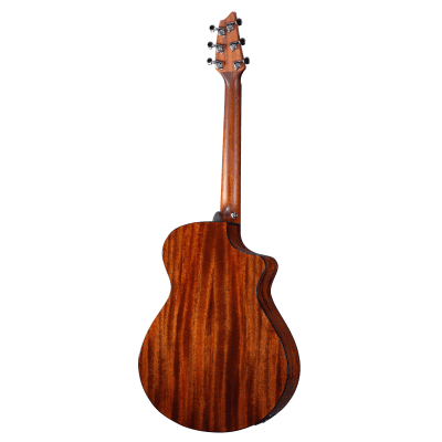 Breedlove Discovery S Concert Edgeburst CE Left-Handed Acoustic Electric Guitar in Red Cedar and African Mahogany image 2