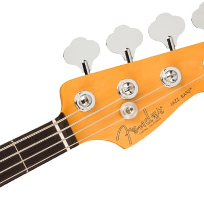 Fender  American Professional II Jazz Bass®, Rosewood Fingerboard, Olympic White w. Deluxe Molded Case image 4