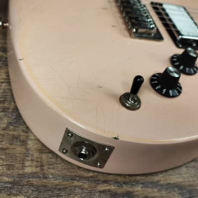 MyDream Partcaster Custom Built - Relic Shell Pink Foil Cover PAF image 5