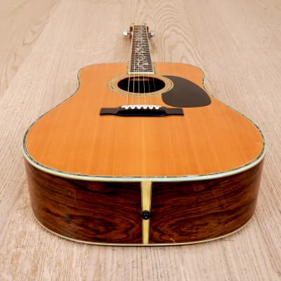 1970's K. Country HC-1500 Dreadnought Acoustic Guitar Spruce & Jacaranda,  Japan Kasuga w/ Case | Reverb