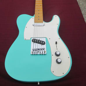 Blue Frog Made in the Usa  Single Cutaway Custom Nitro guitar 2015 Sea Foam Green image 11