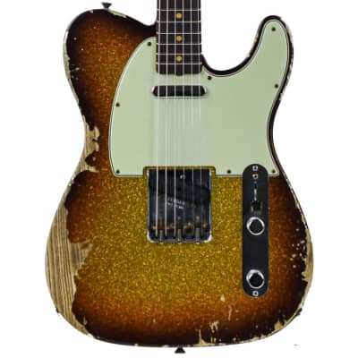 Fender Custom Shop 63 Tele Super Faded Aged 3 Tone Sparkle Heavy Relic image 1