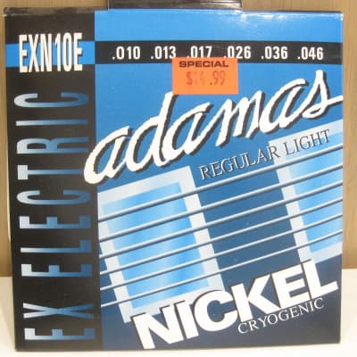 Adamas Set of 10 EXN10E packs Nickel Cryogenic Regular Light 10-46 Electric Guitar Strings for sale