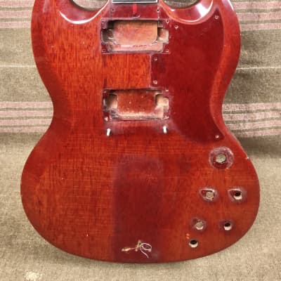1962 Gibson Les Paul Standard SG Cherry Project Husk "Factory Renecked" 1960's image 9