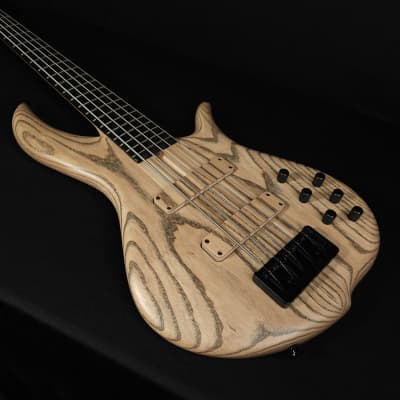 F Bass BN5 5 String Bass 2-Piece Natural Ash Body Ebony 