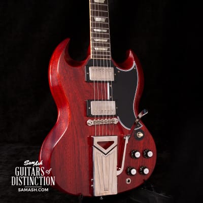 Gibson 60TH ANNIVERSARY1961LES PAUL SG STANDARD REISSUE VOS ELECTRIC GUITAR-CHERRY RED (FEB24) image 1