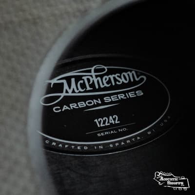 McPherson Blackout Carbon Fiber Sable Standard Top Acoustic Guitar w/ Evo Frets and Black Gotoh Tuners w/ LR Baggs Pickup #2242 image 4