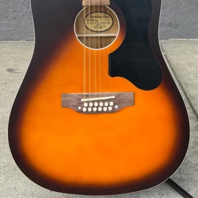 Recording King Series 9, 12-String Dreadnought Acoustic/Electric Sunburst Guitar for sale