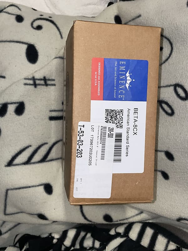 Eminence BETA 8CX 8” coaxial driver 2000beyond black Reverb