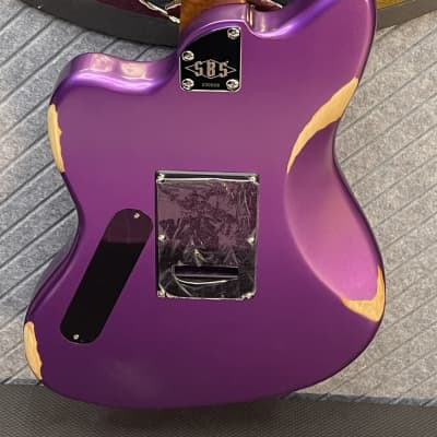 SBS Steve Brown Sound Guitars VS200 Includes Our FretWerx In USA Fret Dress and Setup! Purple Metallic image 14