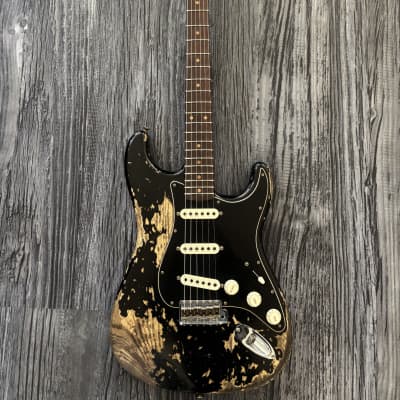 Fender Custom Shop Limited Edition Poblano Stratocaster Super Heavy Relic- Aged Black image 12