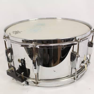 Pearl Steel Shell SS Snare Drum 8 lug 14" X 5" with Case - Chrome image 4