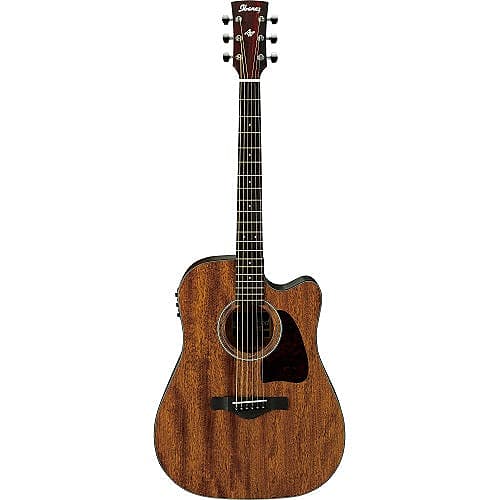 Ibanez AW54CEOPN Cutaway Dreadnought Artwood Series | Reverb