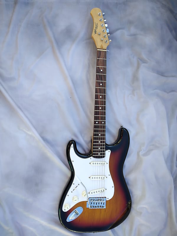 Stagg, LEFT HANDED Stratocaster Style Electric Guitar 2007, Tobacco Burst image 1