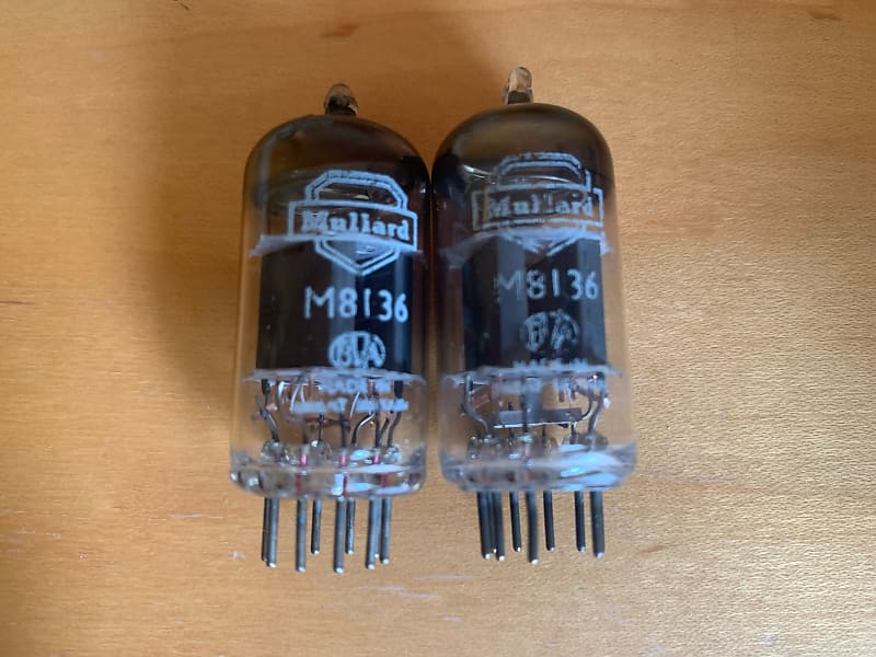 Mullard CV4003 M8136 12AU7 ECC82 NOS UK Tubes Matched Pair