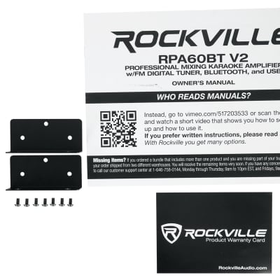 Rockville RPA60BT 1000w Home Theater Bluetooth Receiver+2 x 21 Band Equalizer EQ image 7