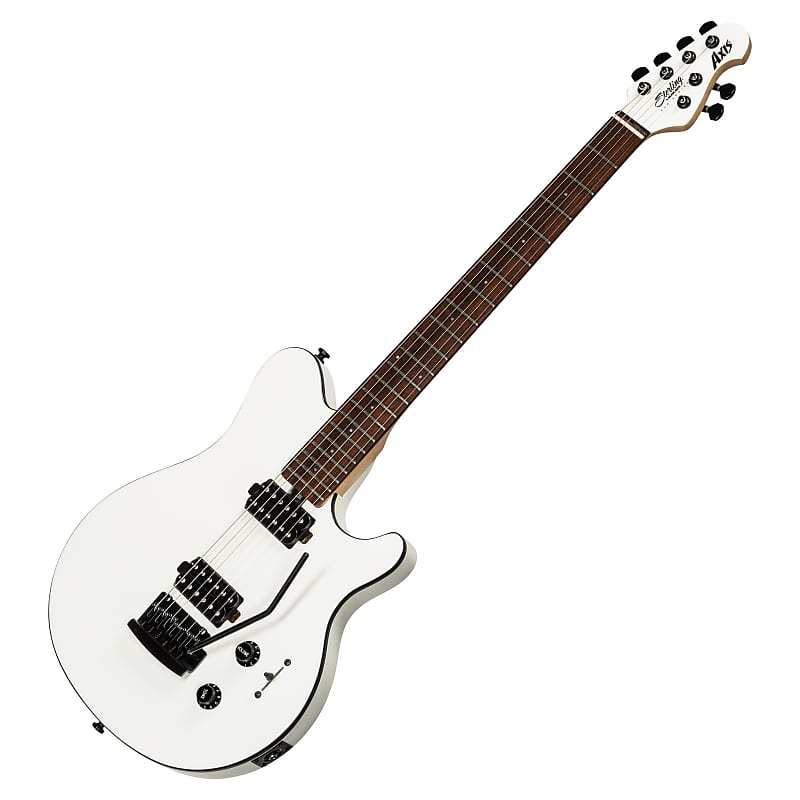 Sterling by Music Man Axis (AX3S), White with Black Binding image 1