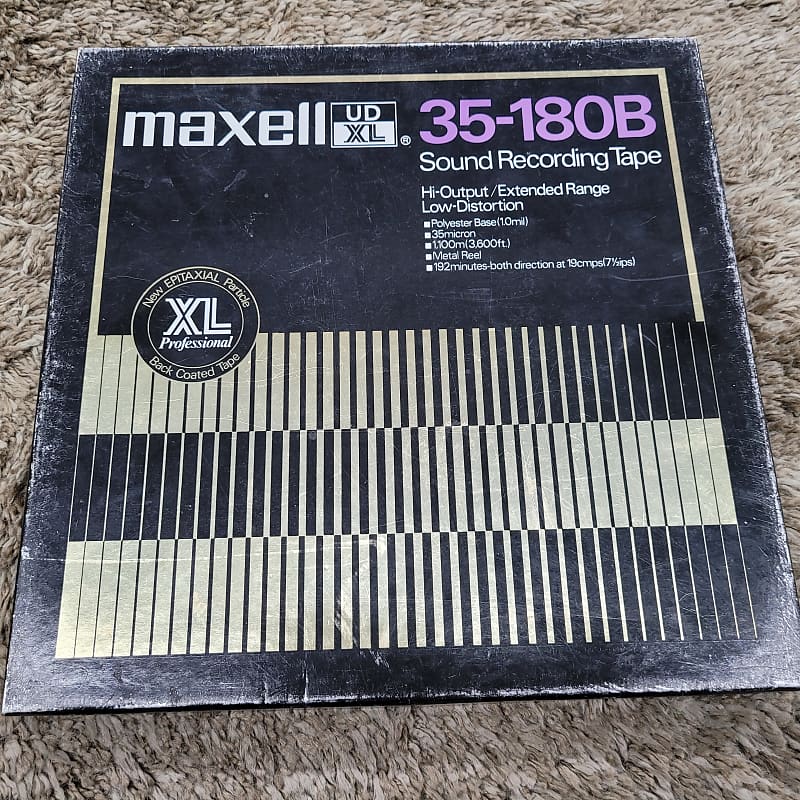 Maxell UDXL 35-180B 1/4&quot; 10.5&quot; Reel to Reel Tape  			