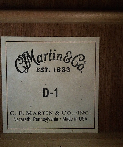 Martin D1 Made in USA
