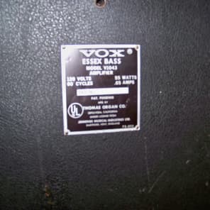 VOX Essex bass amp 1967 image 9