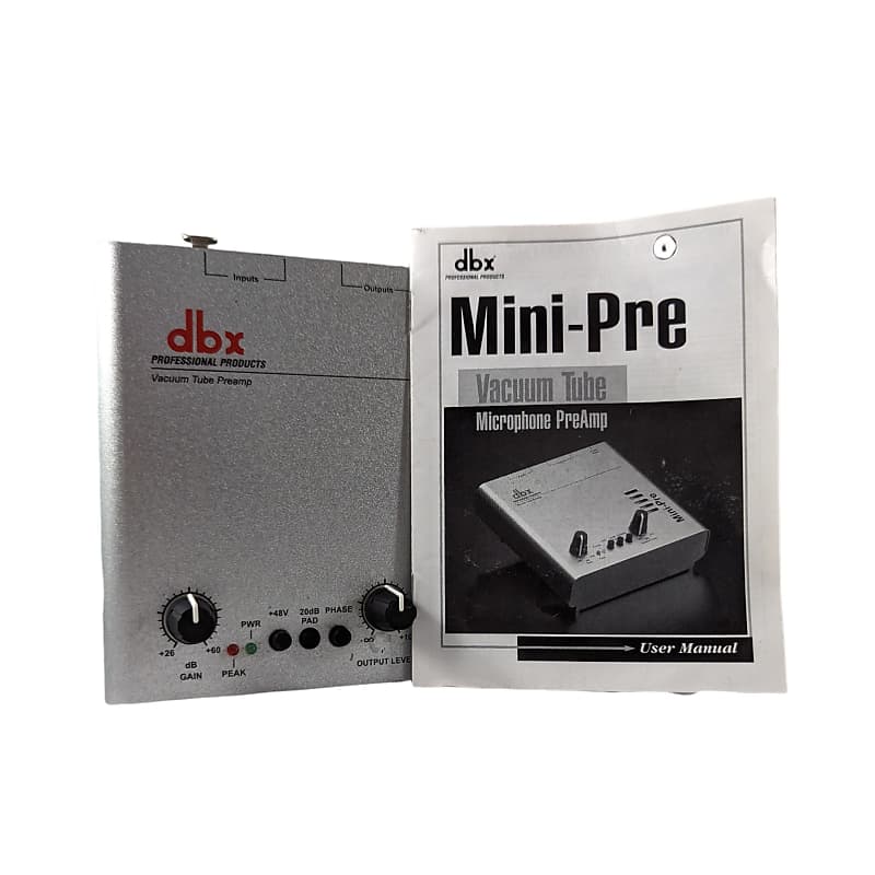 Used DBX MiniPre Vacuum Tube Microphone Preamp Reverb