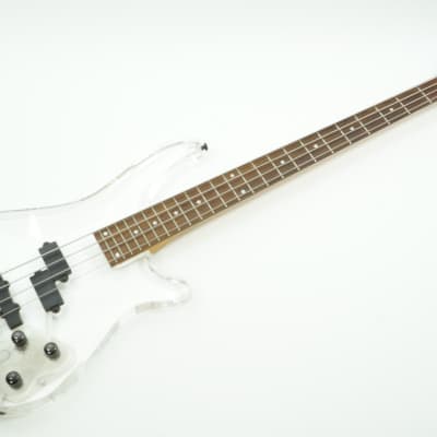 BARCLAY ACRYLIC BASS CLEAR CRYSTAL BODY Electric Bass Guitar for sale