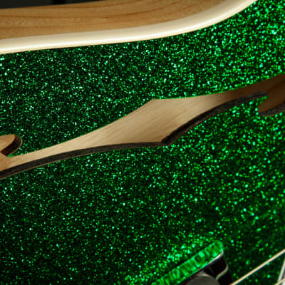 Suhr Eddie's Guitars Exclusive Custom Classic T Roasted - Deep Green Sparkle image 16