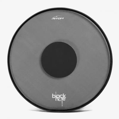RTOM - BLKHOL20 - 20" Bass Drum Black Hole Practice Pad, Snap-on, Tuneable Mesh Head