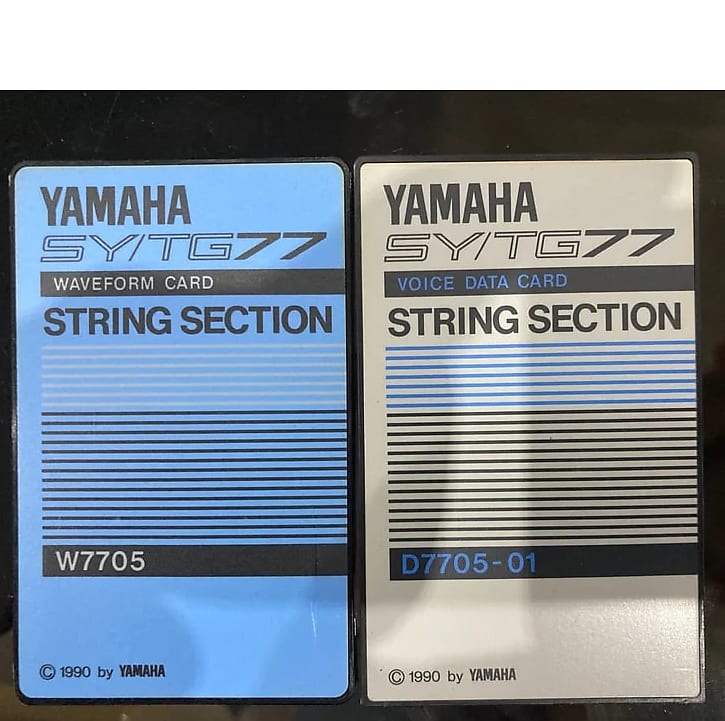 YAMAHA SY77 TG77 STRING SECTION SET 2 ROM CARD 1990 W7705