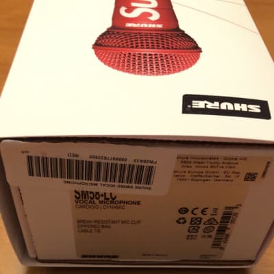 Supreme/Shure Vocal Microphone 新品未開封 Supreme Shure SM58 Red Microphone White Fall Winter | eBay