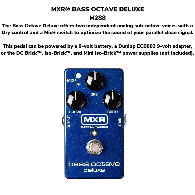 MXR Bass Octave Deluxe | Reverb