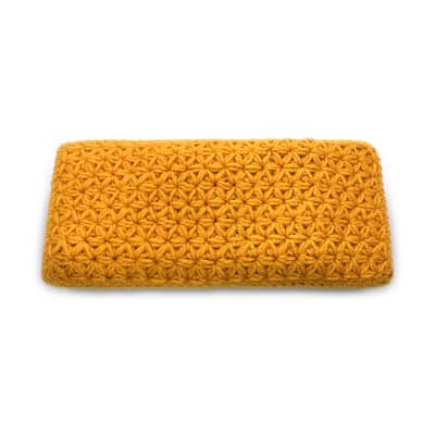 Jasmine stitch crochet dust cover for Moog semi-modular synths (60hp) with cable bag - Gold image 2