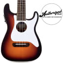 Fender Fullerton Uke Stratocaster Strat Concert Ukulele | Sunburst