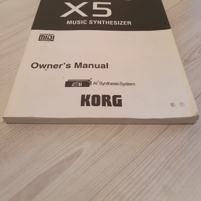 Korg X5D/X5 Manual. English Language. Good Condition. Global Ship. 1 Of 2. image 1
